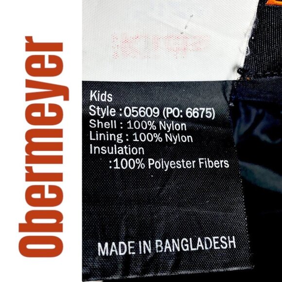 OBERMEYER Unisex I-Grow Snow Ski Bib Overalls Black, Size 8 (Kids) - Picture 12 of 14